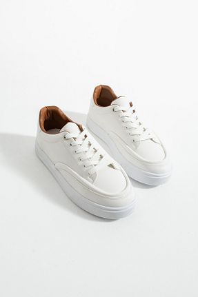 کفش اسنیکر سفید زنانه بند دار DUXAL SHOES - کد 950653771