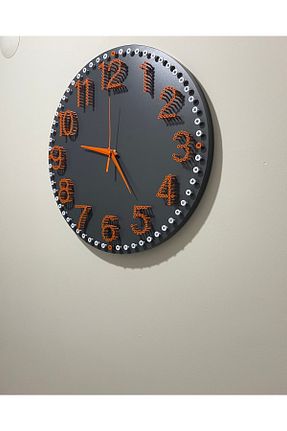 ساعت دیواری طوسی 40 * 40 SCREW TIME - کد 950742192