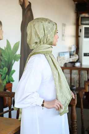 شال سبز زنانه پنبه ای Armine - کد 950844190