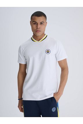 تیشرت اسپرت سفید مردانه رگولار Fenerbahçe - کد 951000721