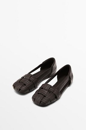 کفش کژوال قهوه ای زنانه پاشنه کوتاه (1 - 4 سانتی متر) Massimo Dutti - کد 951001176
