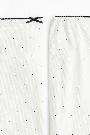 ست لباس راحتی سفید زنانه پلی استر H&M - کد 951079234