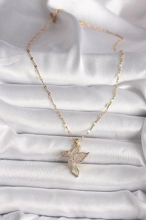 گردنبند استیل ( فولاد ) طلائی زنانه استیل (فولاد) Dazzlecave - کد 951237501