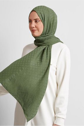 شال خاکی زنانه پنبه ای Alvina - کد 951283556