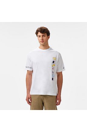 تیشرت سفید مردانه رگولار Nautica - کد 951325543