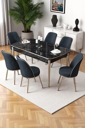ست میز آشپزخانه طوسی MDF Canisa - کد 951392504