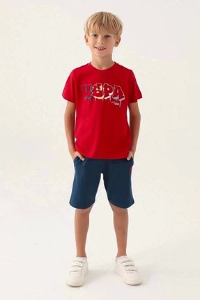 ست بالاتنه و پائین تنه قرمز مردانه بافتنی U.S. Polo Assn. - کد 804773333