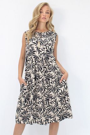 لباس بژ زنانه بافتنی Trend Alaçatı Stili - کد 950629196