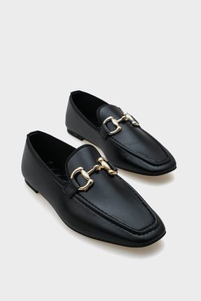 کفش لوفر مشکی زنانه چرم مصنوعی Capone Outfitters - کد 903132254