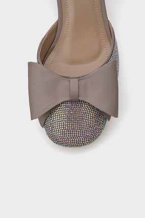 کفش پاشنه بلند کلاسیک قهوه ای زنانه ساتن Capone Outfitters - کد 904419052
