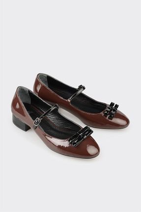 کفش پاشنه بلند کلاسیک قهوه ای زنانه Micro Elle - کد 857630493