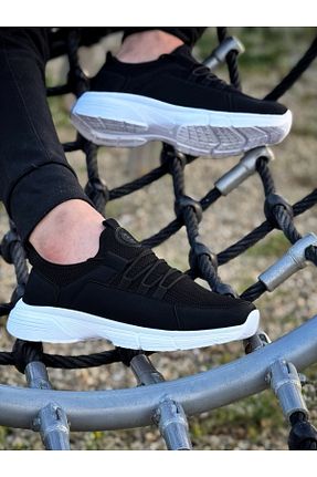 کفش اسنیکر مشکی مردانه بند دار E SPORT - کد 929073247