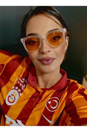 عینک آفتابی زرد زنانه 52 pi-look - کد 945602666