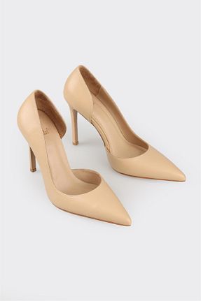 کفش استایلیتو بژ پاشنه نازک Elle - کد 822236009