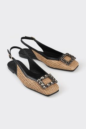 بابت مشکی زنانه چرم خالص Elle - کد 822655102
