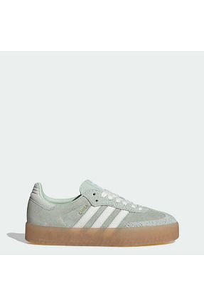 کفش اسنیکر سبز زنانه بند دار adidas - کد 853027387