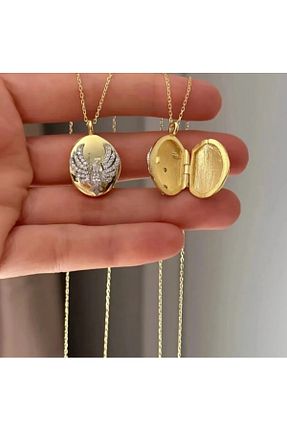 گردنبند استیل ( فولاد ) زرد زنانه استیل (فولاد) ganispe - کد 933471913