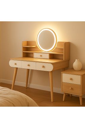 میز آرایش و میز توالت قهوه ای MDF HEPSHOP - کد 897550512