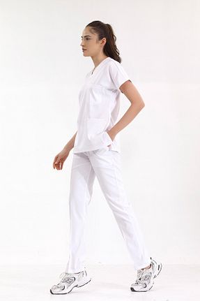 لباس کار سفید ÇİZGİ MEDİKAL - کد 681126917