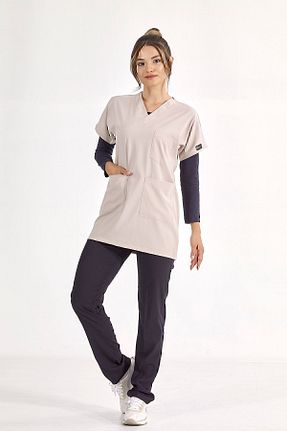 لباس کار بژ ÇİZGİ MEDİKAL - کد 761632716