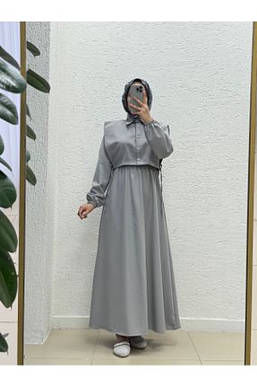 لباس حجاب رنگی زنانه اورسایز MİHRA STORE - کد 940986209