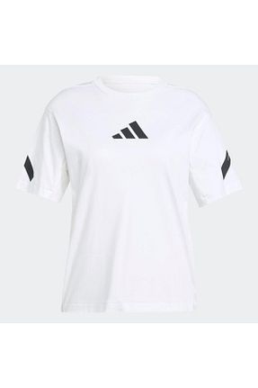 تیشرت اسپرت سفید زنانه رگولار adidas - کد 852532219