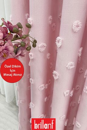 پرده زمینه رنگی کتان Perde Pendik - کد 945210296