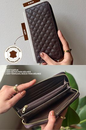 کیف پول قهوه ای زنانه سایز متوسط Radino Collection - کد 940572954