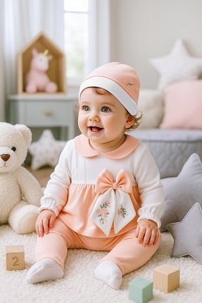 بعد از زایمان صورتی بچه گانه پنبه ای Pimadyo - کد 844631438