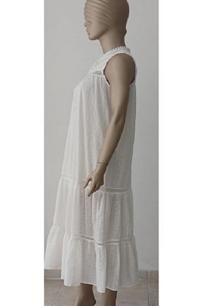 لباس سفید زنانه بافتنی MODA - کد 949787450