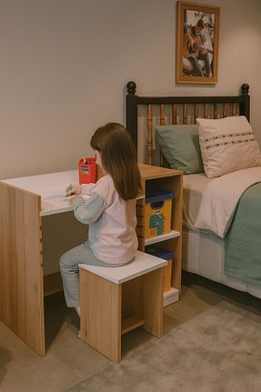 میز مطالعه بچه گانه رنگی MDF arionkids - کد 949077002