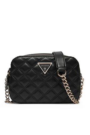 کیف دوشی مشکی زنانه پلی اورتان Guess - کد 846251418