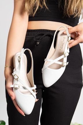 بابت سفید زنانه چرم مصنوعی Bilalim Shoes - کد 902955664
