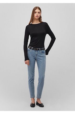 شلوار جین آبی زنانه پاچه تنگ Mavi - کد 870998192