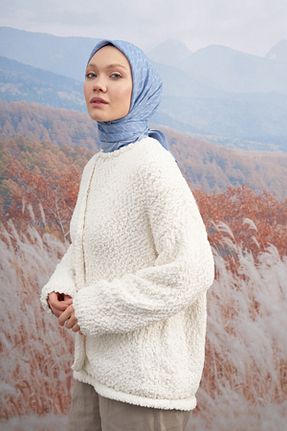روسری آبی پنبه ای ARMANDA - کد 848862012