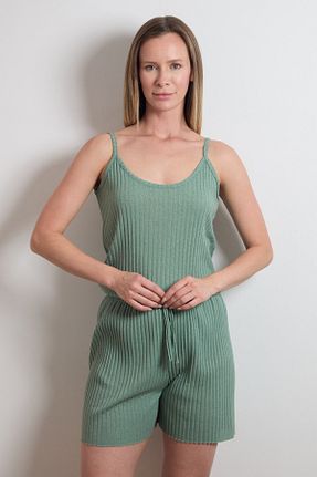 ست بالاتنه و پائین تنه سبز زنانه بافتنی Fullamoda - کد 802190363