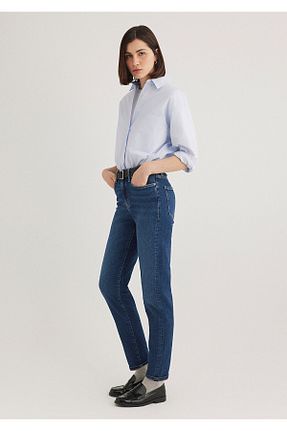 شلوار جین آبی زنانه پاچه تنگ Mavi - کد 124877903