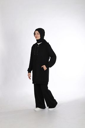 ست گرمکن حجاب مشکی زنانه رگولار Butik - کد 903021198