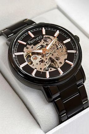 ساعت مچی مشکی مردانه 44 میلی متر Ferrucci - کد 782920648