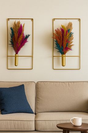 محصول دکوراسیون دیوار طلائی فلزی Mgs - کد 749130147
