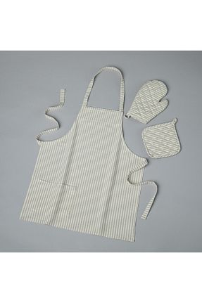 دستکش و پیشبندآشپزخانه طوسی Linens - کد 844679203