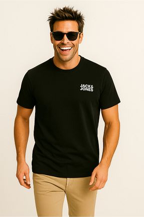 تیشرت اسپرت مشکی مردانه پنبه ای Jack & Jones - کد 4436517