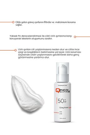 کرم ضد آفتاب صورت SPF 50 + Qpieds Solutions - کد 939077966
