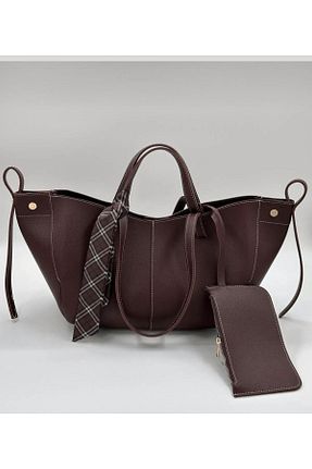 کیف دوشی قهوه ای زنانه چرم مصنوعی Swaggo collections - کد 879318384