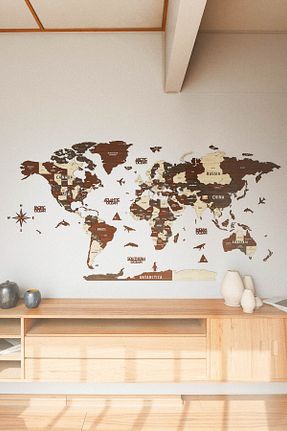 محصول دکوراسیون دیوار قهوه ای چوب Colorfull Worlds - کد 95470596
