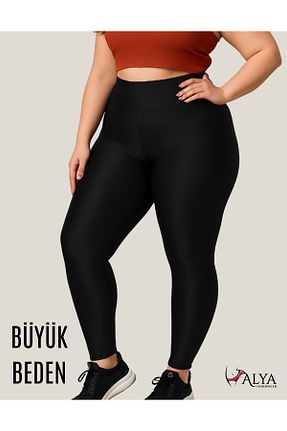 ساق شلواری سایز بزرگ مشکی زنانه بافتنی ALYA UNDERWEAR - کد 946715653