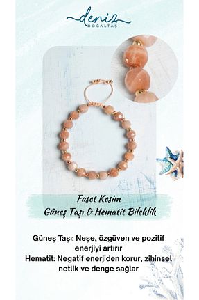 دستبند جواهر رنگی زنانه Deniz Doğal Taş - کد 922467389