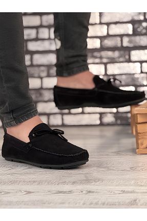 کفش کژوال مشکی مردانه چرم خالص Pierre Cardin - کد 799694307