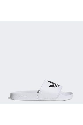 دمپائی سفید زنانه چرم مصنوعی adidas - کد 377626259
