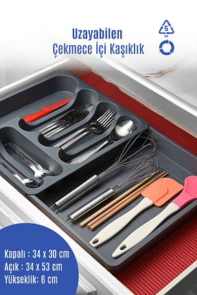 جای قاشق طوسی پلاستیک GRİMOR Life - کد 192715650